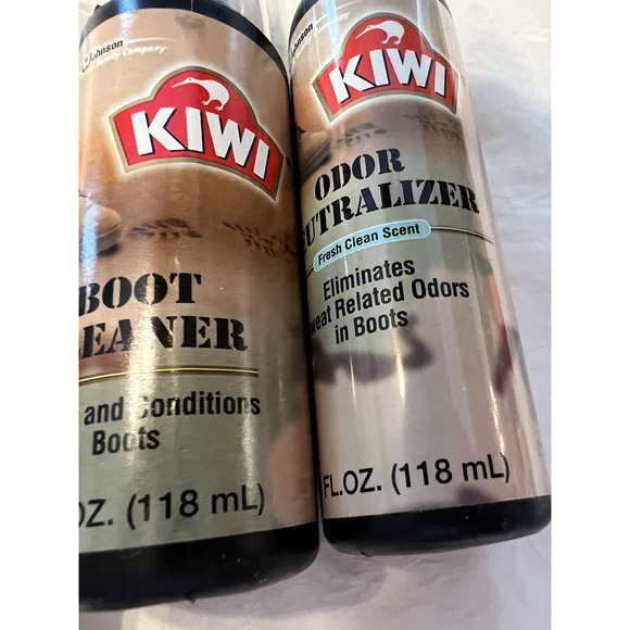 Vintage Unopened Kiwi Recruit Care Boot Cleaner Odor Neutralizer Kit w/ Brushes - Picture 8 of 12